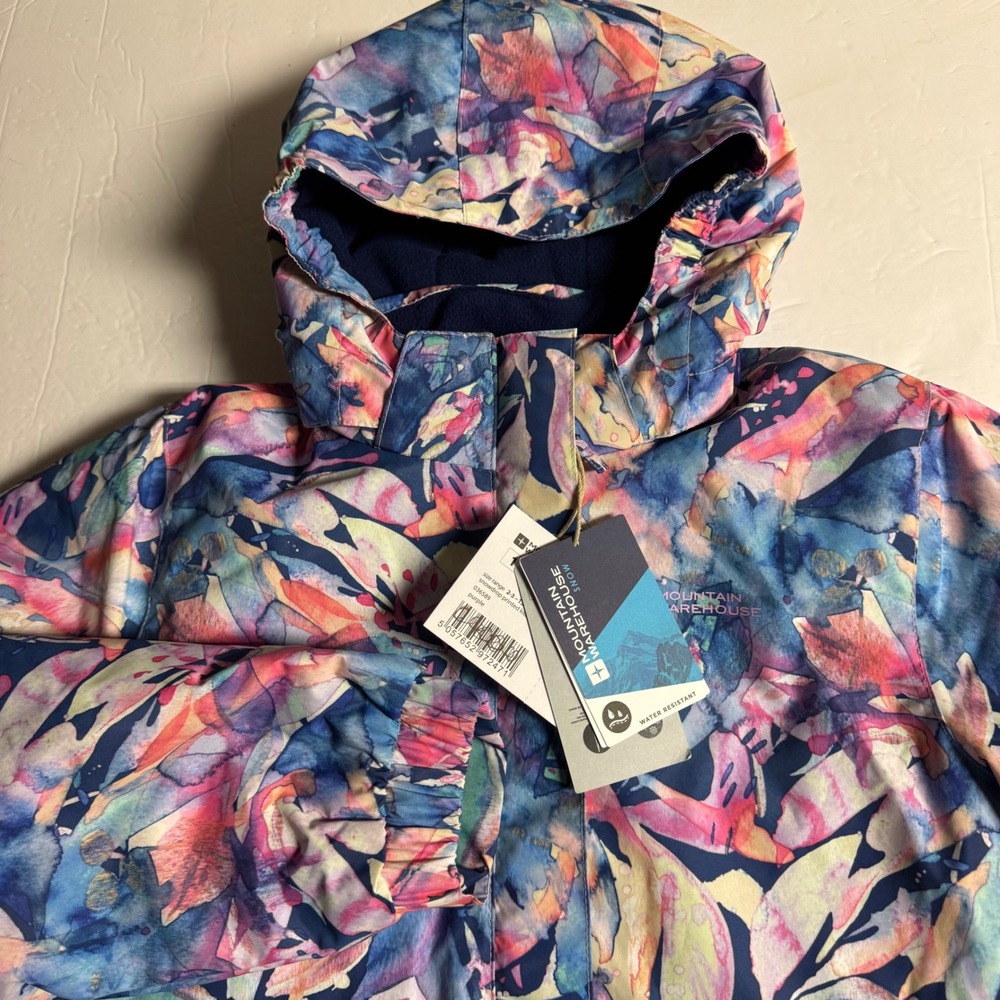 Mountain Warehouse Kids Girls  Floral Water‎ Resistant Snow Jacket 11-12 Years